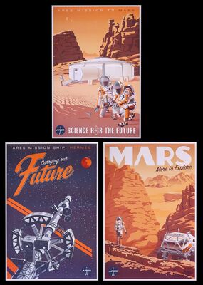 Lot #391 - THE MARTIAN (2015) - Set of Three One-Sheets, 2015