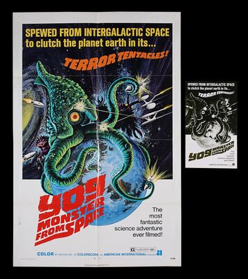 Lot #397 - YOG: MONSTER FROM SPACE (1971) - US One-Sheet and Press Book, 1971