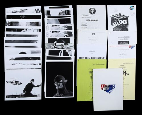 Lot #399 - HORROR / SCI-FI LOT - VARIOUS TITLES - 103 Black-and-white Stills and 9 Campaign Books