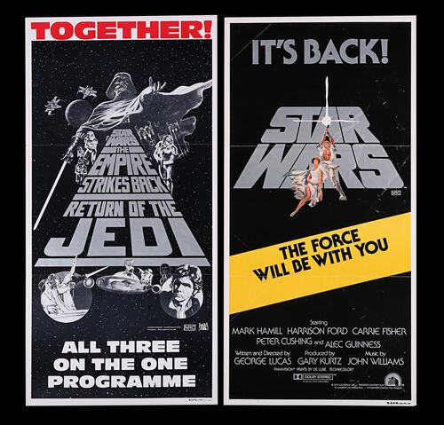 Lot #430 - STAR WARS: ORIGINAL TRILOGY (1983), A NEW HOPE (1977) - Two Australian Daybills, 1981, 1983
