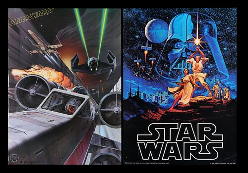 Lot #431 - STAR WARS: A NEW HOPE (1977) - Two Fan Club and Commercial Posters, 1977