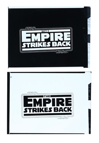 Lot #451 - STAR WARS: THE EMPIRE STRIKES BACK (1980) - FEREF ARCHIVE: Original Titles Lettering Negatives