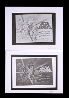 Lot #454 - STAR WARS: A NEW HOPE (1977) - FEREF ARCHIVE: Original Negative with Two 1 of 1 Proof Prints, 2021