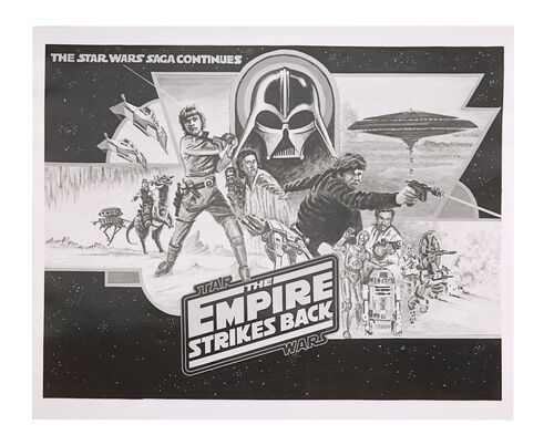 Lot #464 - STAR WARS: THE EMPIRE STRIKES BACK (1980) - FEREF ARCHIVE: Original Poster Concept Photograph