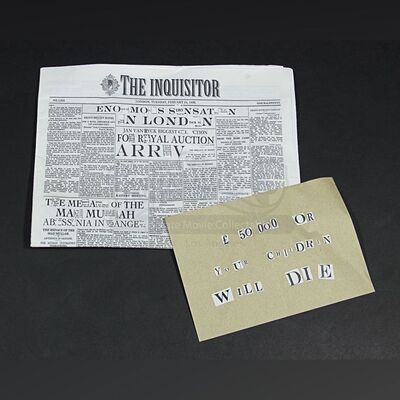 Van Helsing (Thomas Kretschmann) Ransom Letter and Newspaper