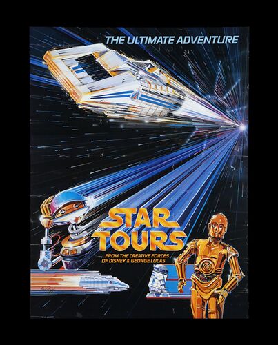 Lot #489 - STAR TOURS (1987) - Promotional Poster, 1986