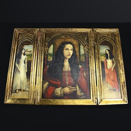 Hero Dresden Triptych with Wooden Storage Box