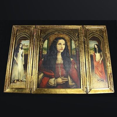 Hero Dresden Triptych with Wooden Storage Box