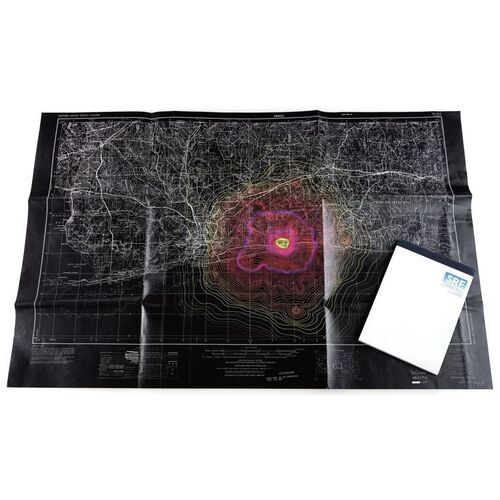 Lot # 28: ANNIHILATION - Dr. Ventress' Geographical Map of the Shimmer and Notepad