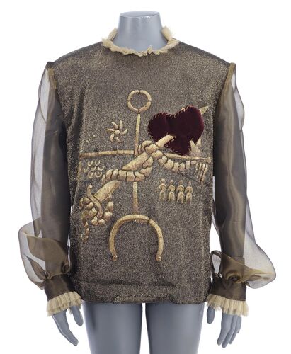 Lot # 39: ZOOLANDER 2 - Derek Zoolander Jr.'s Gold Shirt
