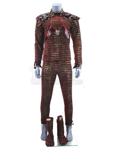 Lot # 57: ZOOLANDER 2 - Jacobim Mugatu's Stunt Red Snakeskin Costume