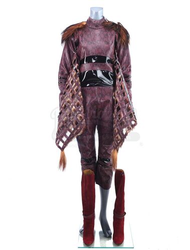 Lot # 75: ZOOLANDER 2 - Alexanya Atoz's Red Leather Jumpsuit Costume