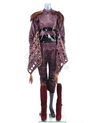 Lot # 75: ZOOLANDER 2 - Alexanya Atoz's Red Leather Jumpsuit Costume