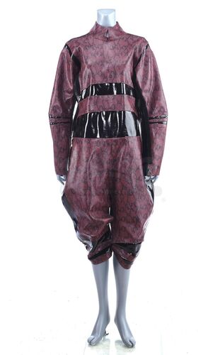 Lot # 81: ZOOLANDER 2 - Katinka Ingabogovinanana's Breakaway Red Snakeskin Jumpsuit