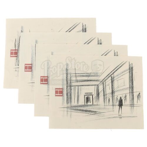 TWILIGHT (2008) - Alice Cullen's Set of Four Dance Studio Sketch Prints