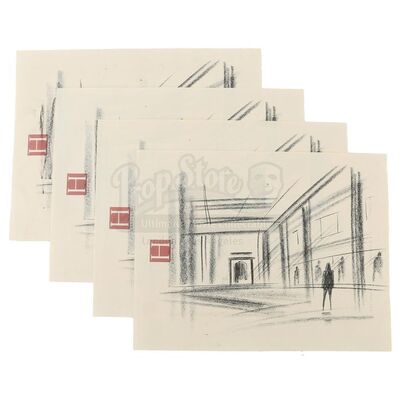 TWILIGHT (2008) - Alice Cullen's Set of Four Dance Studio Sketch Prints