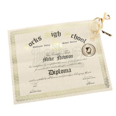 THE TWILIGHT SAGA: ECLIPSE (2010) - Mike Newton's High School Diploma