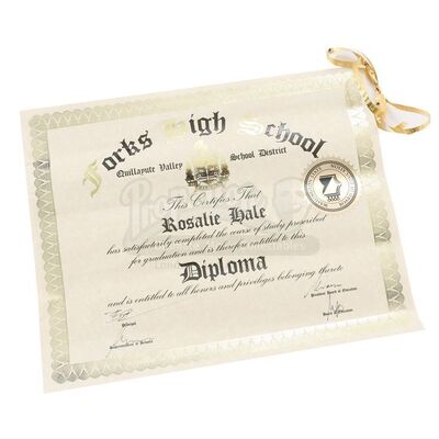THE TWILIGHT SAGA: ECLIPSE (2010) - Rosalie Hale's High School Diploma