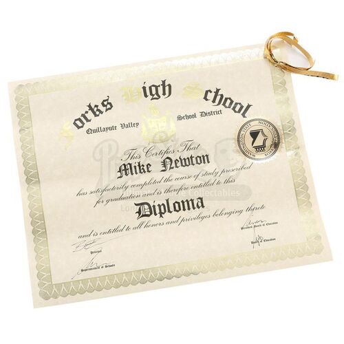 THE TWILIGHT SAGA: ECLIPSE (2010) - Mike Newton's High School Diploma