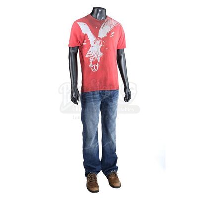 THE TWILIGHT SAGA: ECLIPSE (2010) - Newborn Vampire's Red T-shirt, Jeans and Shoes