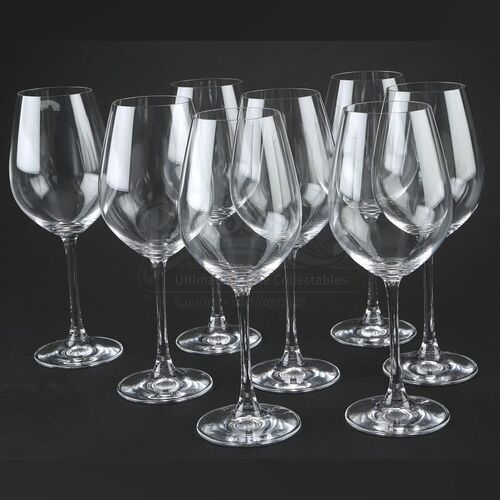 THE TWILIGHT SAGA: BREAKING DAWN PART 1 (2011) - Set of Eight Bella & Edward's Wedding Wine Glasses