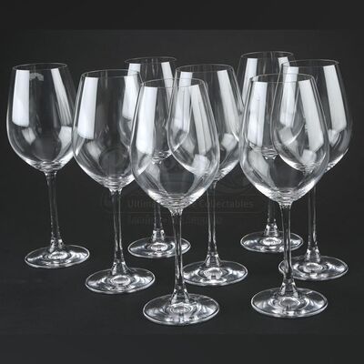 THE TWILIGHT SAGA: BREAKING DAWN PART 1 (2011) - Set of Eight Bella & Edward's Wedding Wine Glasses