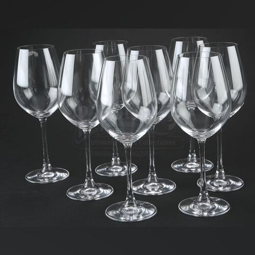 THE TWILIGHT SAGA: BREAKING DAWN PART 1 (2011) - Set of Eight Bella & Edward's Wedding Wine Glasses