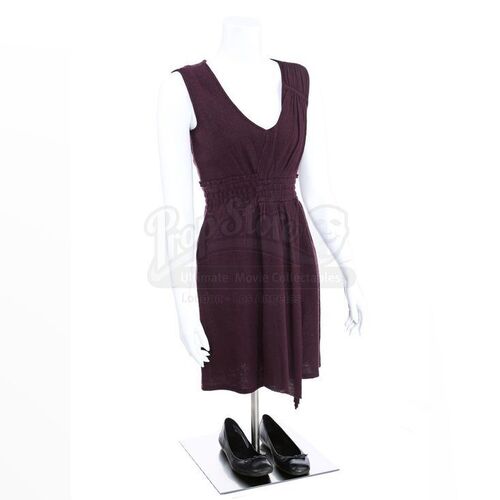 THE TWILIGHT SAGA: BREAKING DAWN PART 2 (2012) - Alice Cullen's Stunt Purple Wool Dress and Ear Studs