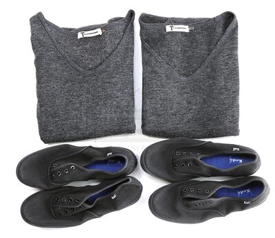THE TWILIGHT SAGA: BREAKING DAWN PART 2 (2012) - Set of Two Bella Cullen Grey Dresses, Tights and Shoes