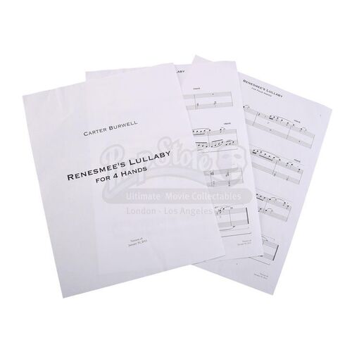 THE TWILIGHT SAGA: BREAKING DAWN PART 2 (2012) - "Renesmee's Lullaby" Sheet Music
