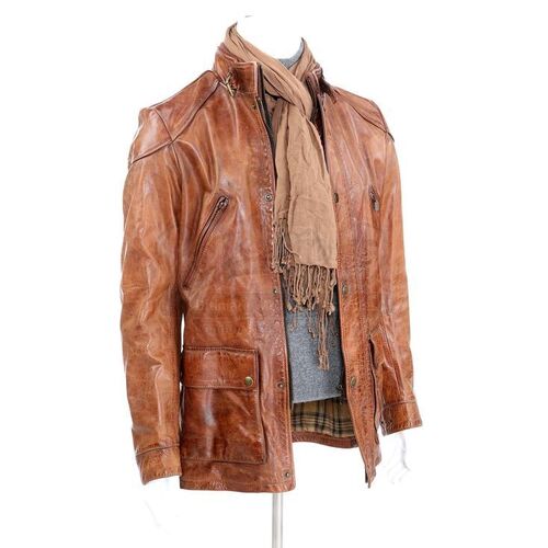 THE TWILIGHT SAGA: BREAKING DAWN PART 2 (2012) - Eleazar's Cullen Visit Jacket, Sweater and Scarf