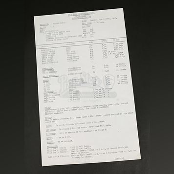 STAR WARS: A NEW HOPE (1977) - Production-Used Call Sheet - 27