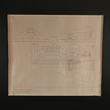 STAR WARS: THE EMPIRE STRIKES BACK (1980) - Hovercraft Concept Production-Used Blueprint Copy