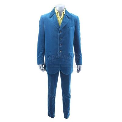 Lot # 22: AUSTIN POWERS: INTERNATIONAL MAN OF MYSTERY (1997) - Austin Powers' (Mike Myers) Blue Suit and Green Shirt