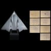 Lot # 45: BROKEN ARROW (1996) - B-3 Stealth Bomber Model Miniature with Mounted Blueprints