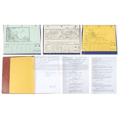 Lot # 66: E.T. THE EXTRA-TERRESTRIAL (1982) - Industrial Light & Magic (ILM) VFX Storyboard Set and Screenplay