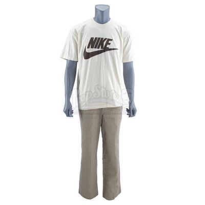 Lot # 81: FORREST GUMP (1994) - Forrest Gump's (Tom Hanks) Nike Running Shirt and Khaki Pants