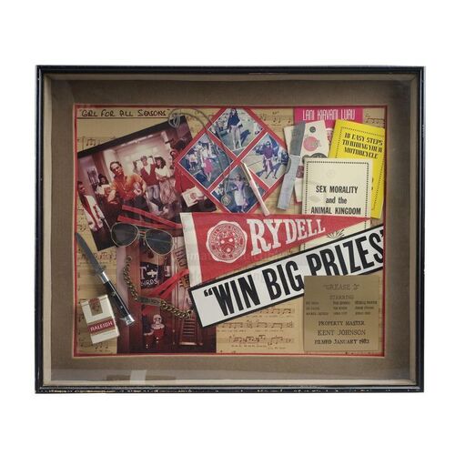 Lot # 93: GREASE 2 (1982) - Shadow Box of Props