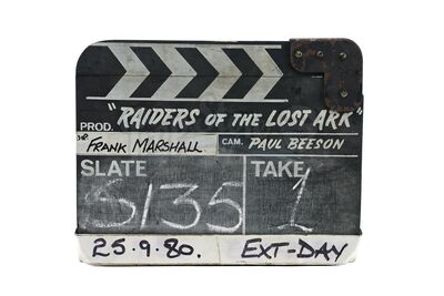 Lot # 126: RAIDERS OF THE LOST ARK (1981) - Production-Used Clapperboard