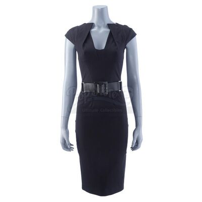 Lot # 135: IRON MAN 2 (2010) - Black Widow's (Scarlett Johansson) Black "Natalie Rushman" Stark Industries Dress