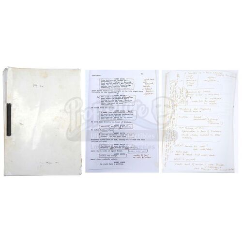 Lot # 179: THE MATRIX (1999) - Hugo Weaving's Production Script