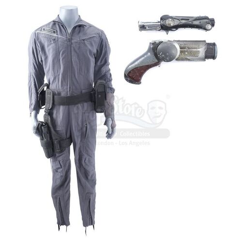 Lot # 191: MINORITY REPORT (2002) - Precrime Officer's (Richard Coca) Jumpsuit, Holster, and Accessories