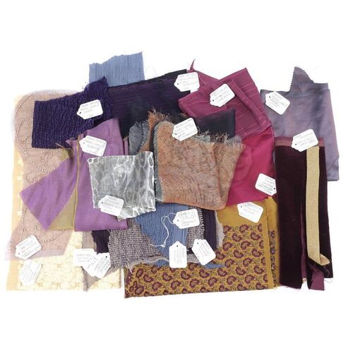 Lot # 264: STAR WARS: PREQUEL TRILOGY - Padme Amidala, Handmaidens, and Related Naboo Characters Fabric Swatches
