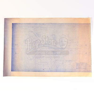 Lot # 298: STAR WARS - EP V - THE EMPIRE STRIKES BACK (1980) - Millennium Falcon Blueprint Copy