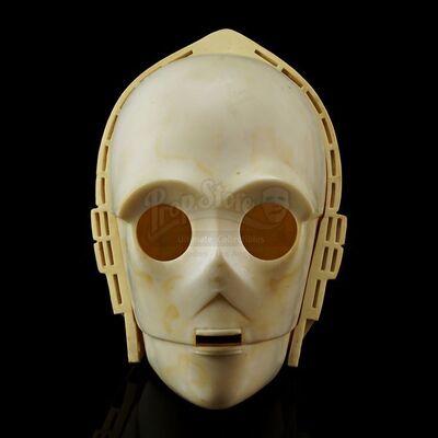Lot # 302: STAR WARS - EP V - THE EMPIRE STRIKES BACK (1980) - C-3PO (Anthony Daniels) Prototype Injection Molded Helmet