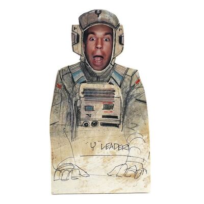 Lot # 313: STAR WARS - EP VI - RETURN OF THE JEDI (1983) - Y-Wing Pilot Video Animatics Character Hand-Drawn by Nilo Rodis-Jamero