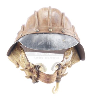Lot # 328: STAR WARS - EP VI - RETURN OF THE JEDI (1983) - Prototype Lando Calrissian (Billy Dee Williams) Skiff Guard Helmet