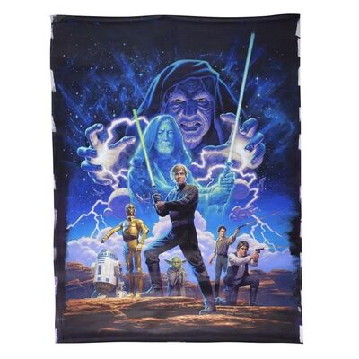 Lot # 336: STAR WARS: ORIGINAL TRILOGY - Hand-Illustrated Greg Hildebrandt "Star Wars: The Original Marvel Years" Cover Painting