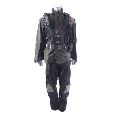 Lot # 377: TERMINATOR SALVATION (2009) - John Connor's (Christian Bale) Final Battle Costume