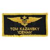 Lot # 386: TOP GUN (1986) - Tom "Iceman" Kazansky's (Val Kilmer) Flight Suit Name Patch